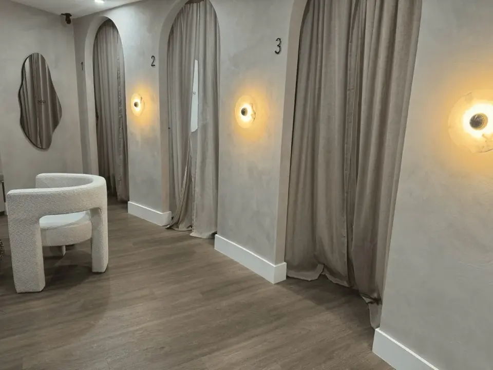 Treatment room hallway at Asha Esthetic & Medspa, Brickell