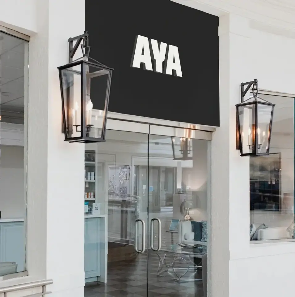 AYA Medical Spa entrance, Avalon, Alpharetta
