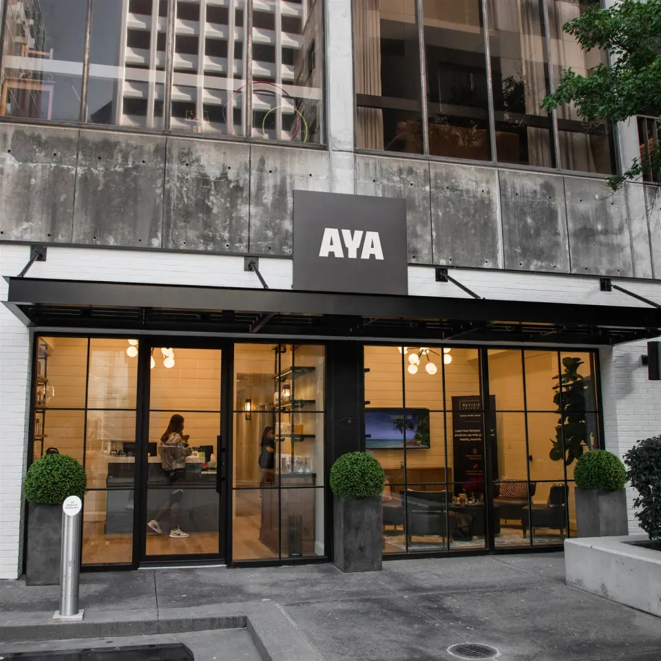 AYA Medical Spa storefront, Colony Square, Midtown