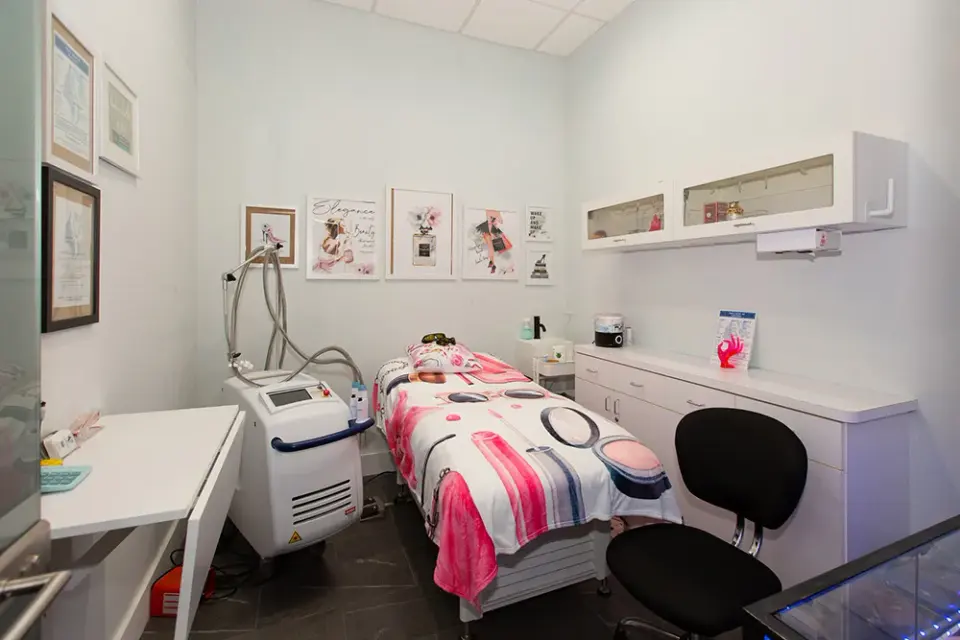 Treatment room at Best Miami Laser, Sunny Isles Beach