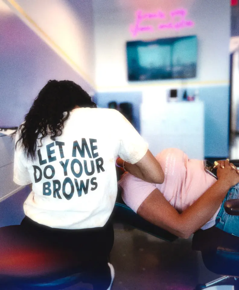 Inside Browaholics Studio, Hallandale Beach