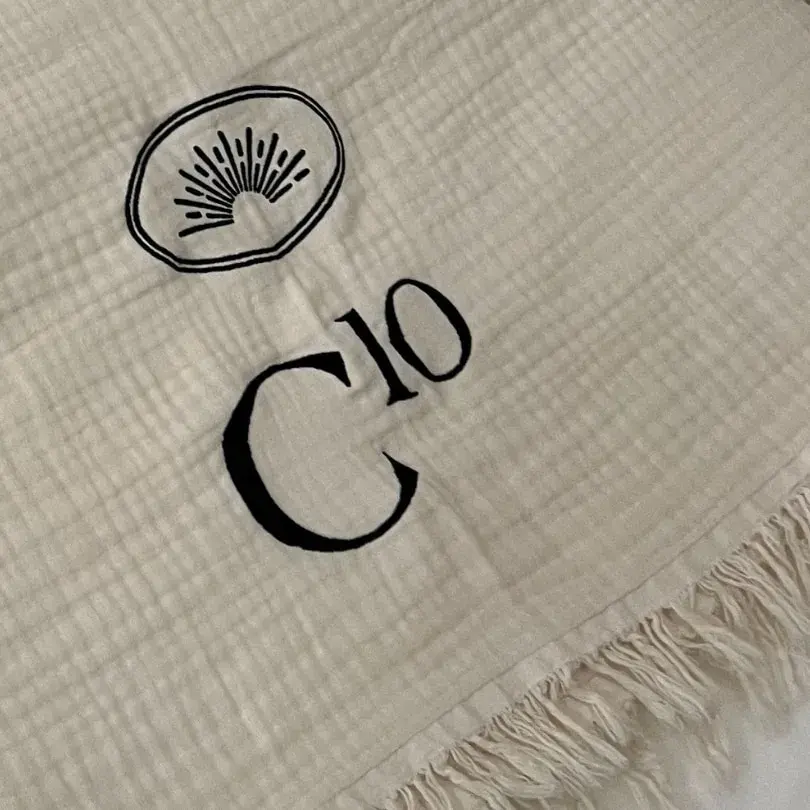 Branded C10 Wellness spa towel
