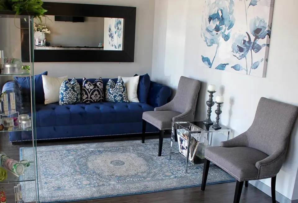 Waiting area at Copacabana Brazilian Wax, Roswell
