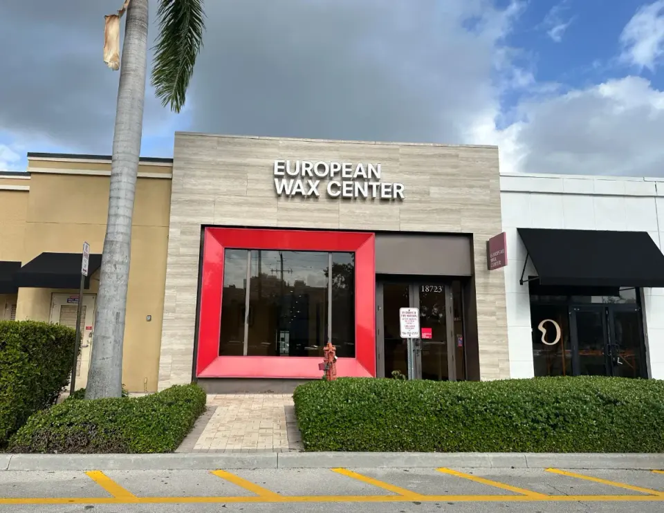 Storefront of European Wax Center, Aventura