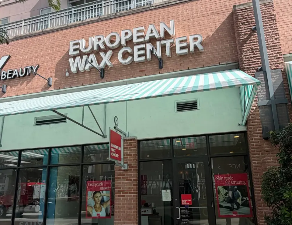 Storefront of European Wax Center, Miami Midtown