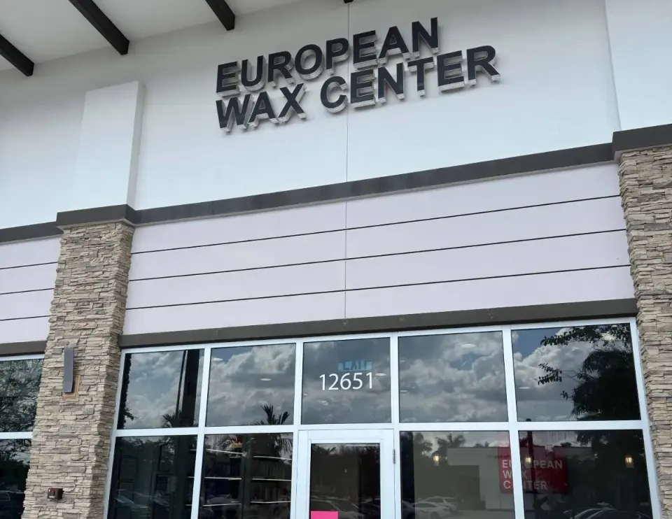 Storefront of European Wax Center, Miramar