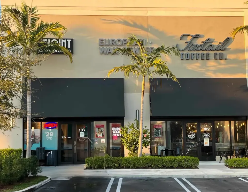 Storefront of European Wax Center, Pompano Beach