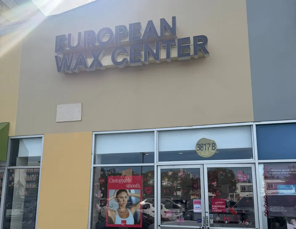 European Wax Center storefront at 3817-B Overland Avenue