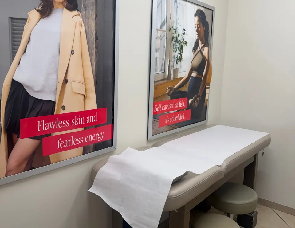 Waxing treatment room at European Wax Center Culver City