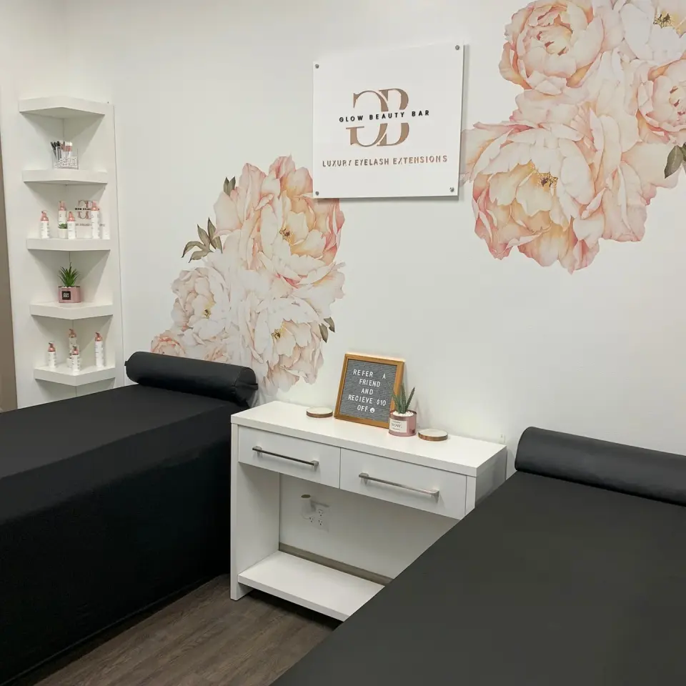 Treatment room at Glow Beauty Bar, Lighthouse Point