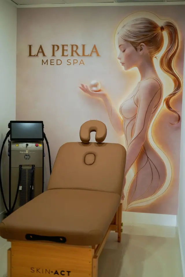 Laser treatment room at La Perla Med Spa, Miami