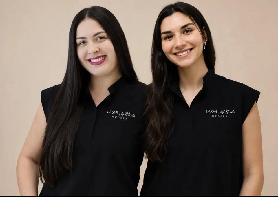 Team in branded uniform at Laser by Nicole MedSpa