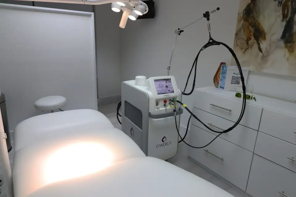 Laser hair removal treatment room at Laser Center of Miami & Spa, Miami