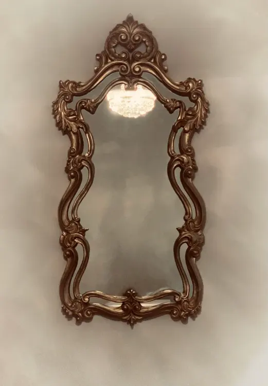 Decorative mirror inside Lativia's Brows & Brazilian Wax, Roswell