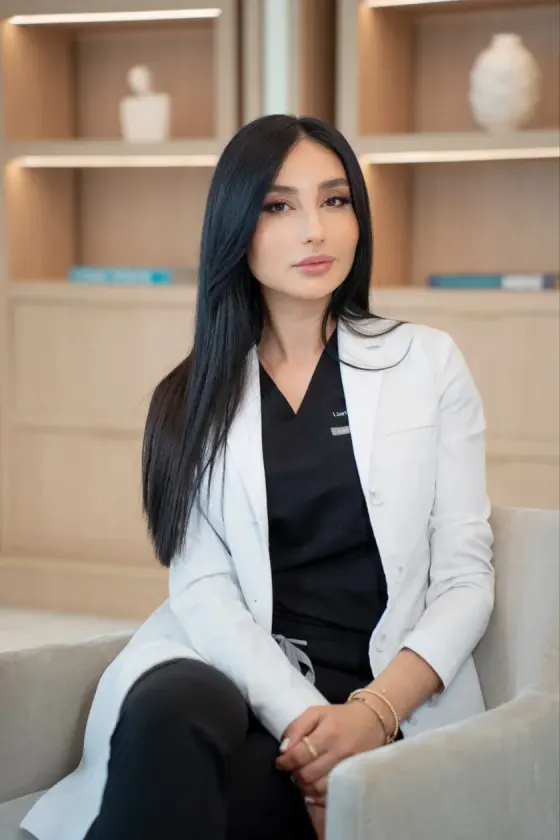 Liana Sahakyan, co-founder and nurse practitioner pictured on Lauréate Aesthetics’ team page
