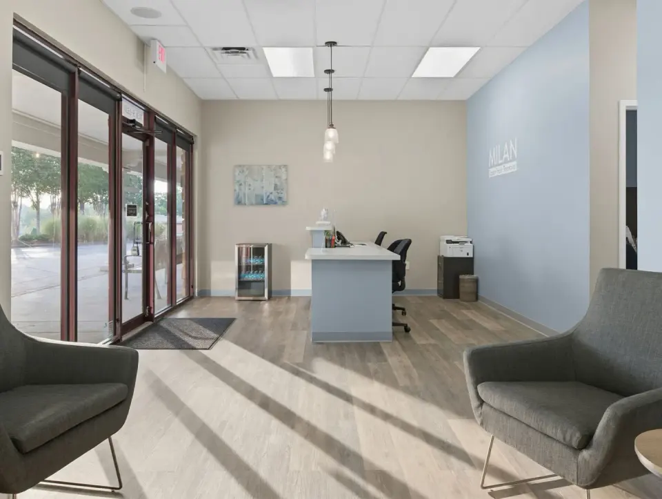 Lobby at Milan Laser Hair Removal, Alpharetta