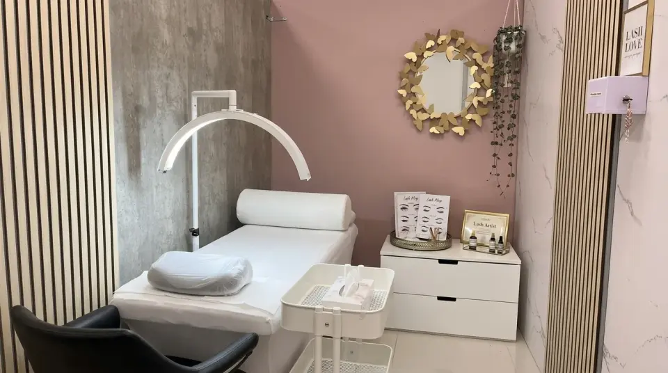 Lash treatment room at My Lash Studio, Coral Springs