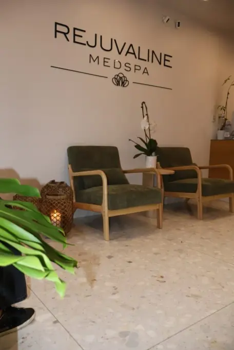 Waiting area at Rejuvaline Medspa, Miami Beach