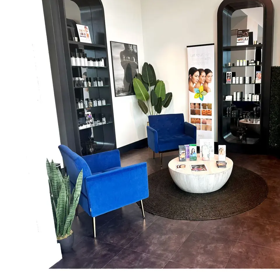 Retail display at Skin Spa New York, Miami Beach