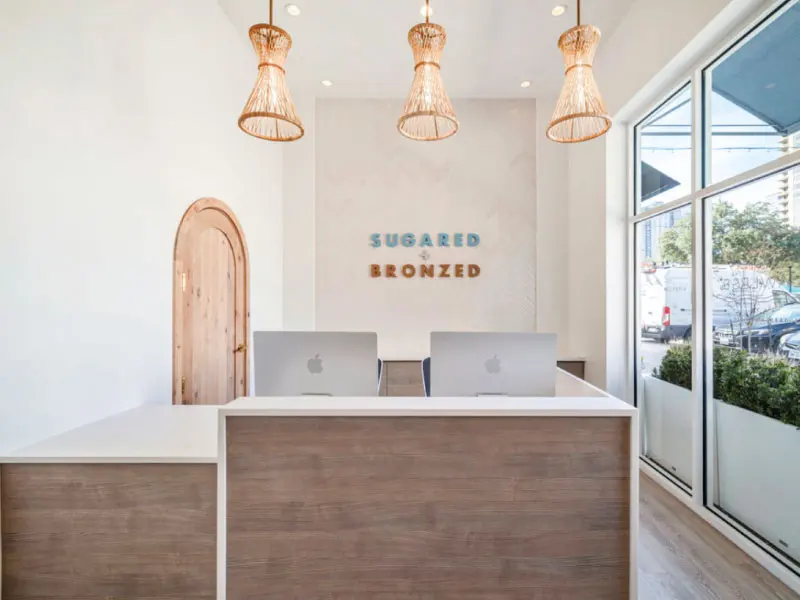 SUGARED + BRONZED reception shown in coverage of the Culver City opening