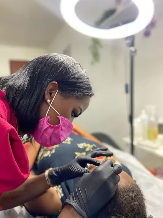 Treatment room at Suny Waxing, Threading & Lashes, Lithonia