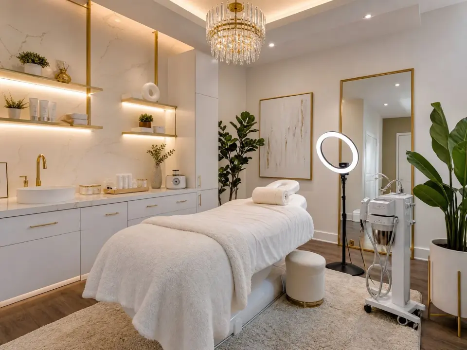 Treatment room at Superlative Wax and Lash, Buckhead