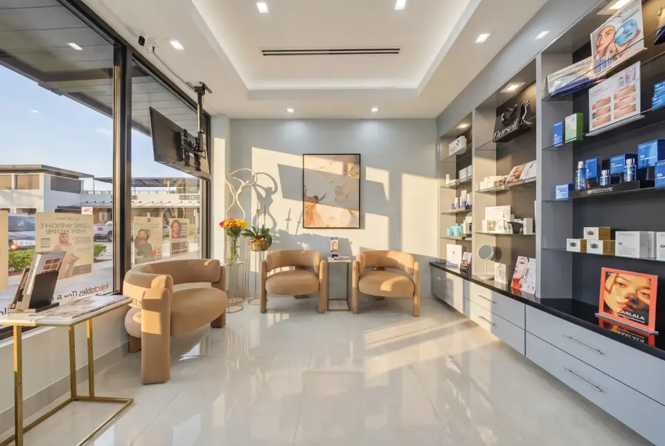 Lobby at AWE Aesthetics & Wellness Experience, Pinecrest