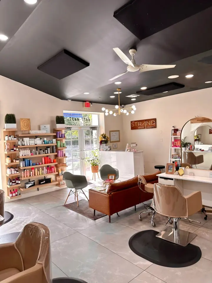 Salon interior at The Strand Beauty Lounge, Weston
