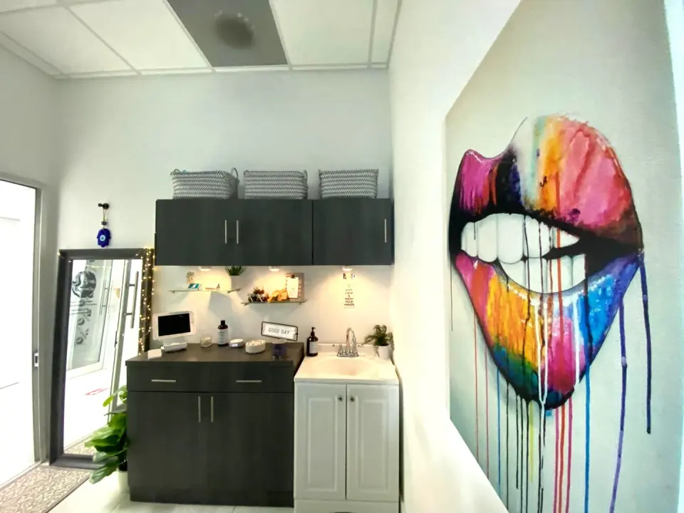 Interior of Today Wax studio, Miami
