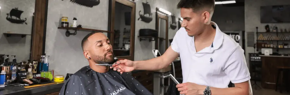 Storefront of Valhalla Cave Davie Barbershop