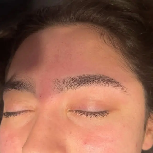 Close-up of shaped brows in Waxed By Suga’s June 2022 portfolio